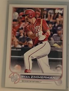 2022 Topps #296 Ryan Zimmerman — front