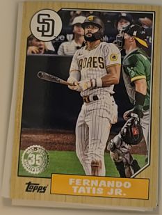 2022 Topps 1987 Topps Baseball 35th Anniversary #T87-9 Fernando Tatis Jr. — front