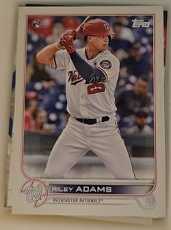 2022 Topps #158 Riley Adams — front