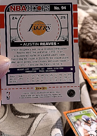 2024-25 Panini Haunted Hoops #94 Austin Reaves — back