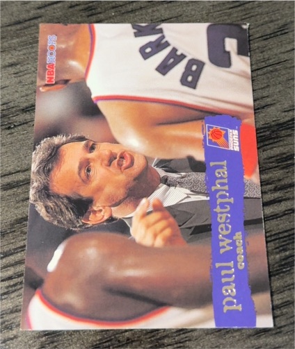 1995-96 NBA Hoops #189 Paul Westphal Coach Phoenix Suns — front