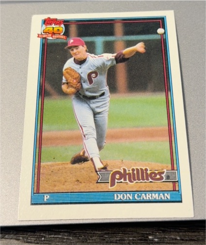 1991 Topps #282 Don Carman — front