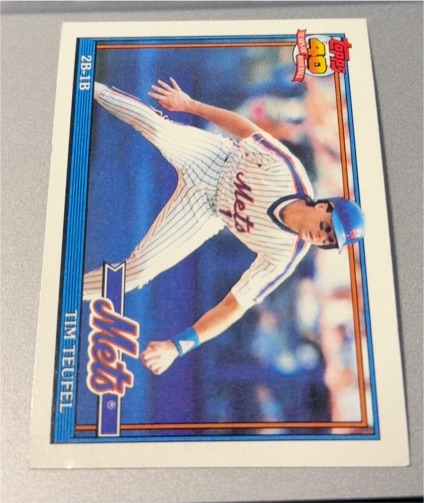 1991 Topps #49 Tim Teufel — front