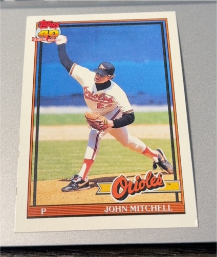 1991 Topps #708 John Mitchell — front