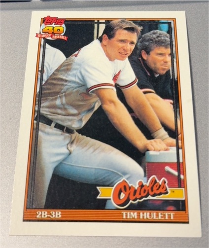 1991 Topps #468 Tim Hulett — front