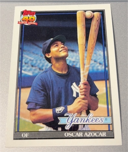 1991 Topps #659 Oscar Azocar — front