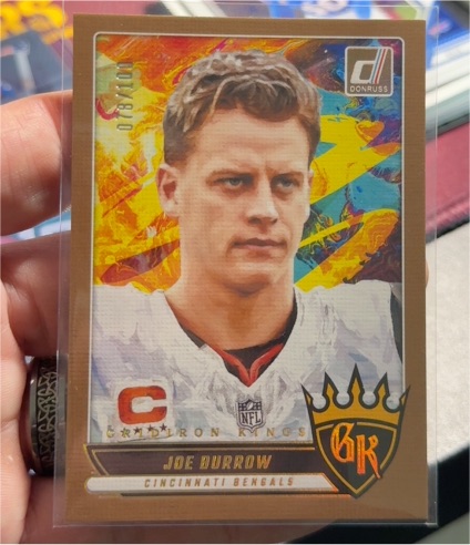 2025 Donruss Gridiron Kings #GK-JBW Joe Burrow — front