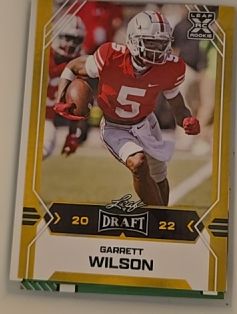 2022 Leaf Draft #07 Garrett Wilson — front