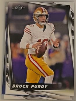 2024 Leaf Football #10 Brock Purdy — front