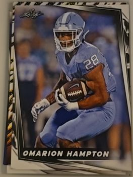 2024 Leaf #37 Omarion Hampton — front