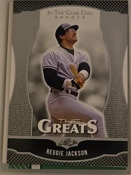 2024 Leaf In The Game Used The Greats #TG-33 Reggie Jackson — front