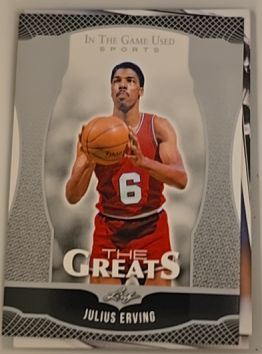 2024 Leaf In The Game Used The Greats #TG-17 Julius Erving — front