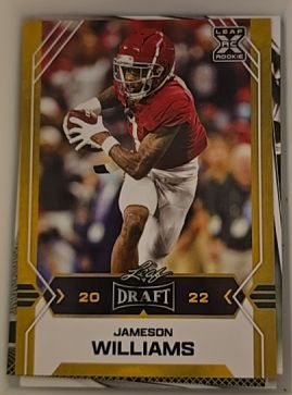 2022 Leaf Draft #8 Jameson Williams — front