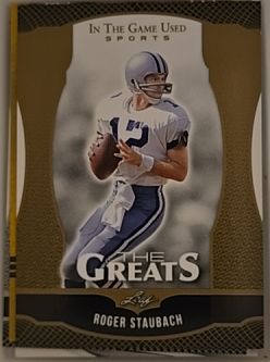 2024 Leaf In The Game Used Sports #TG-37 Roger Staubach — front