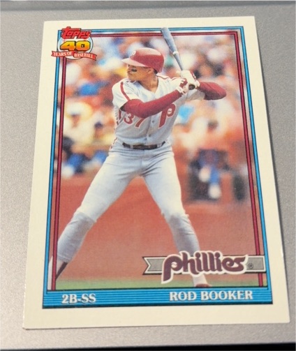 1991 Topps #186 Rod Booker — front