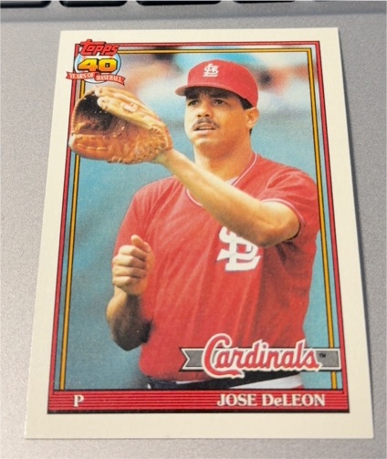 1991 Topps #711 Jose DeLeon — front