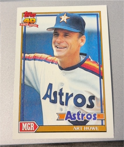 1991 Topps #51 Art Howe — front