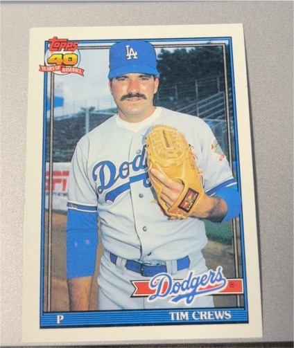 1991 Topps #737 Tim Crews — front