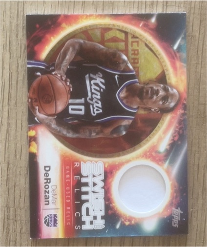 2025 Topps Swish and Stitch Relics DeMar DeRozan — front