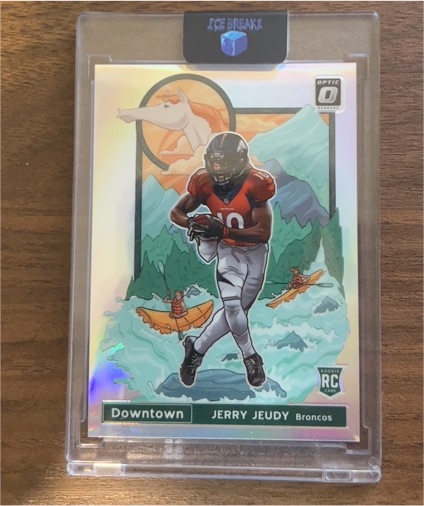 2024 Donruss Optic Downtown Jerry Jeudy Broncos Rookie RC — front