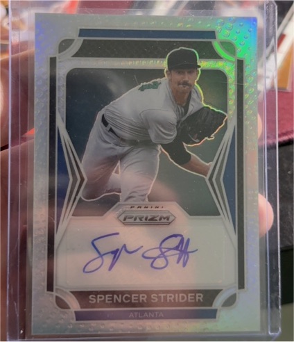 2021 Panini Prizm Draft Picks #AU-SS Spencer Strider — front