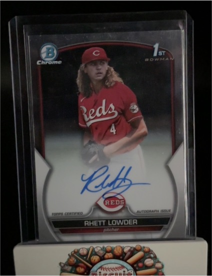 2023 Bowman Chrome Draft #CDA-RLO Rhett Lowder — front