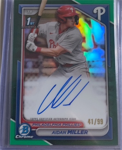 2024 Bowman Chrome #CPA-AMI Aidan Miller — front