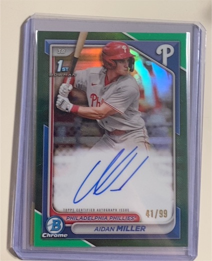 2024 Bowman Chrome #CPA-AMI Aidan Miller — front
