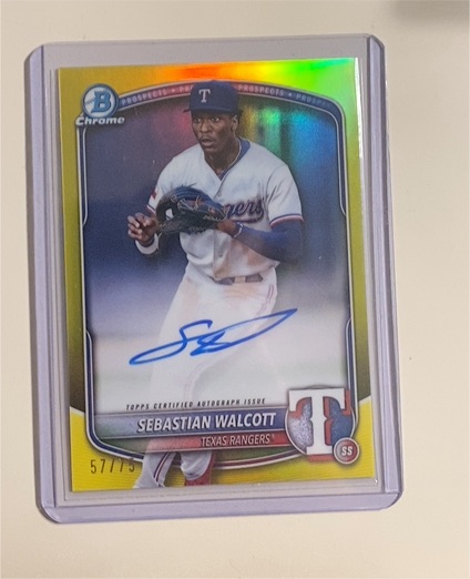2025 Bowman Chrome #CPA-SW Sebastian Walcott — front