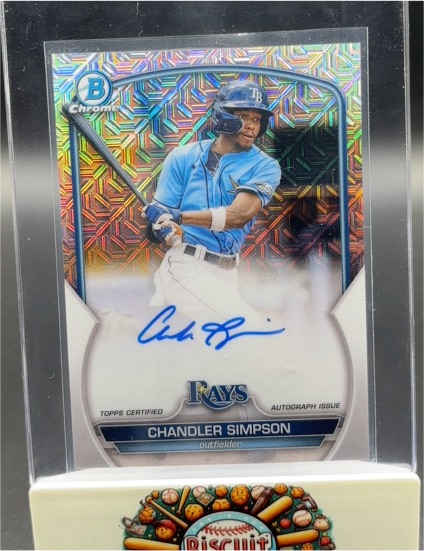 2023 Bowman Chrome #BMA-CS Chandler Simpson — front