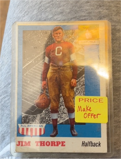 1955 Topps All-American #37 Jim Thorpe — front
