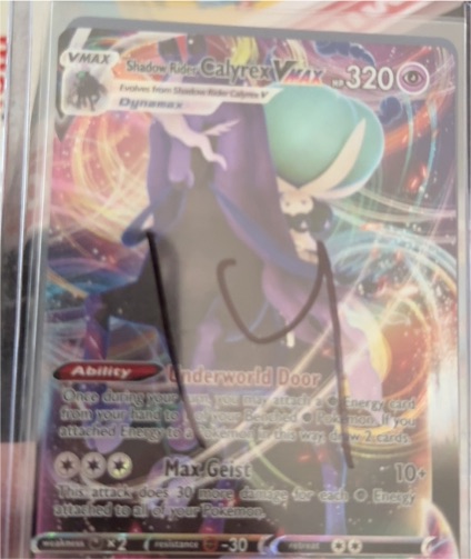 2021 Pokémon TCG Chilling Reign #075 Shadow Rider Calyrex VMAX — front