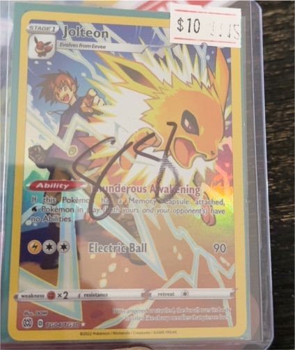 2022 Pokémon Brilliant Stars Trainer Gallery #TG04 Jolteon — front