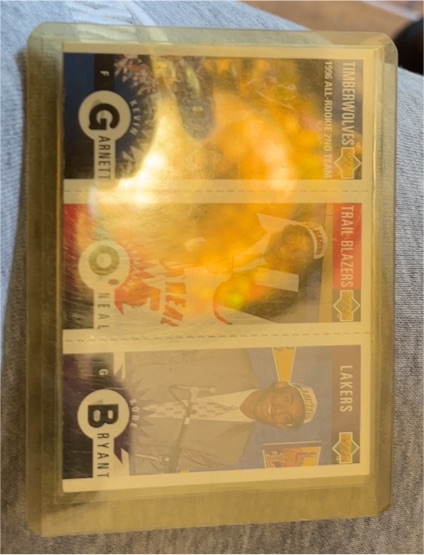 1996-97 Upper Deck Collector's Choice Mini #M129 Kobe Bryant / Kevin Garnett / Jermaine O'Neal — front