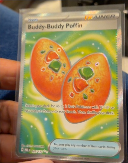2025 Pokémon TCG Mega Evolution #167 Buddy-Buddy Poffin — front