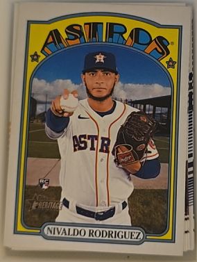 2021 Topps Heritage #675 Nivaldo Rodriguez — front
