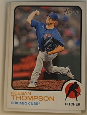 2022 Topps Heritage #435 Keegan Thompson — front