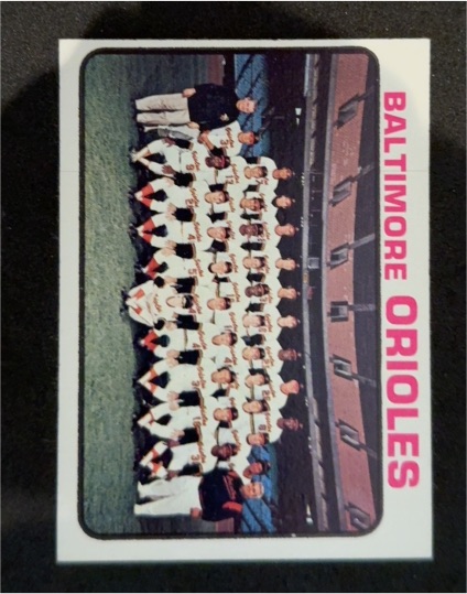 1973 Topps #278 Baltimore Orioles Team — front