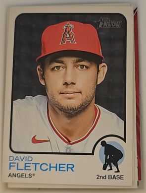 2022 Topps Heritage #247 David Fletcher — front