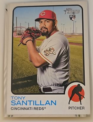 2022 Topps Heritage #214 Tony Santillan — front
