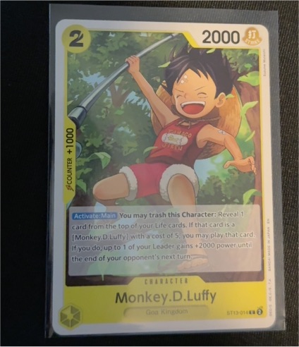 One Piece Card Game ST13-014 Monkey.D.Luffy — front