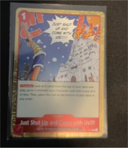 2021 One Piece Memorial Collection EB01-009 Just Shut Up and Come with Us!!!! — front