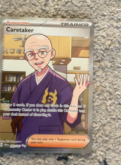 2023 Pokémon SV06 Twilight Masquerade #203 Caretaker — front