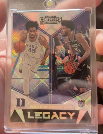 2019 Panini Contenders Draft Picks Marvin Bagley III Legacy — front