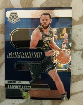 2024-25 Panini Mosaic #9 Stephen Curry Give and Go — front