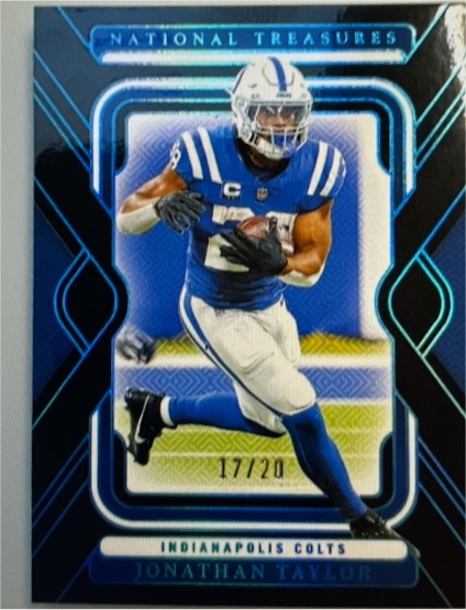 2024 Panini National Treasures #17/20 Jonathan Taylor — front