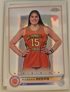 2022 Topps Chrome McDonald's All American #85 Raegan Beers — front