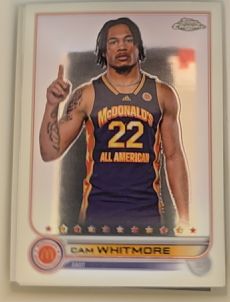 2022 Topps Chrome McDonald's All American #12 Cam Whitmore — front