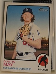 2022 Topps Heritage #35 Dustin May — front