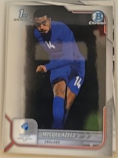 2022 Bowman Chrome Road to UEFA U21 Euros #27 Miguel Azeez — front